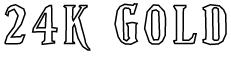 24k Gold text