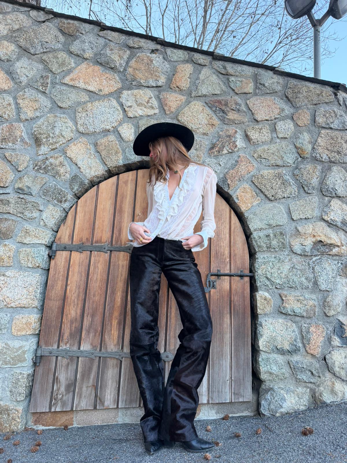 Calças de pelo de pônei Gigi